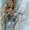 oil-painting-by-george-scicluna-composition-with-a-girl-no-28